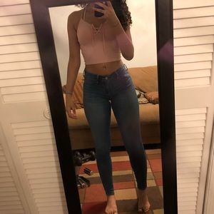 Hollister Advanced Stretch Medium Wash Jeggings